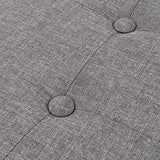 Folding Storage Ottoman - 30-Inch Tufted Footrest, Linen Chest, or Bench with Removable Bin for Living Room, Bedroom, or Dorm by Lavish Home (Gray) Lavish Home