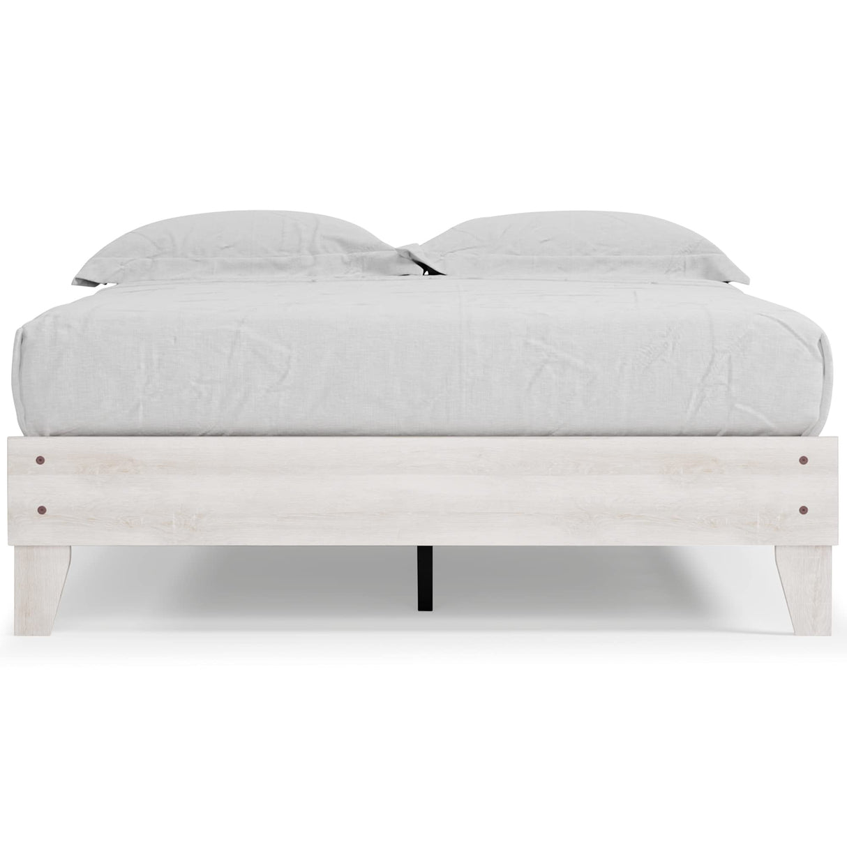 Signature Design by Ashley Shawburn Modern Farmhouse Platform Bed, Queen, Whitewash Signature Design by Ashley