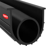 Jin&Bao Garage Door Bottom Weather Stripping Rubber Seal with T-Ends 5/16" - Protect Your Garage from Weather, Insects, and Dust with Premium Garage Door Draft Stopper（10FT） Jin&Bao