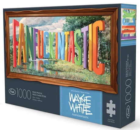 Genuine Fred FANFUCKINTASTIC by Wayne White, 1000 piece puzzle Sur La Table