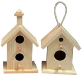 Creative Hobbies 12 Pack of Wooden Bird Houses to Paint, Unfinished DIY Design Your Own Great for Crafts, Weddings, Bible Camp and More! Creative Hobbies