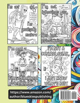 Giggles and Sass Positive Affirmations Coloring Book: 50 Hilarious and Sassy Quotes to Color for Self-Love and Laughter (Positive Affirmations Coloring Books) WoodArtSupply