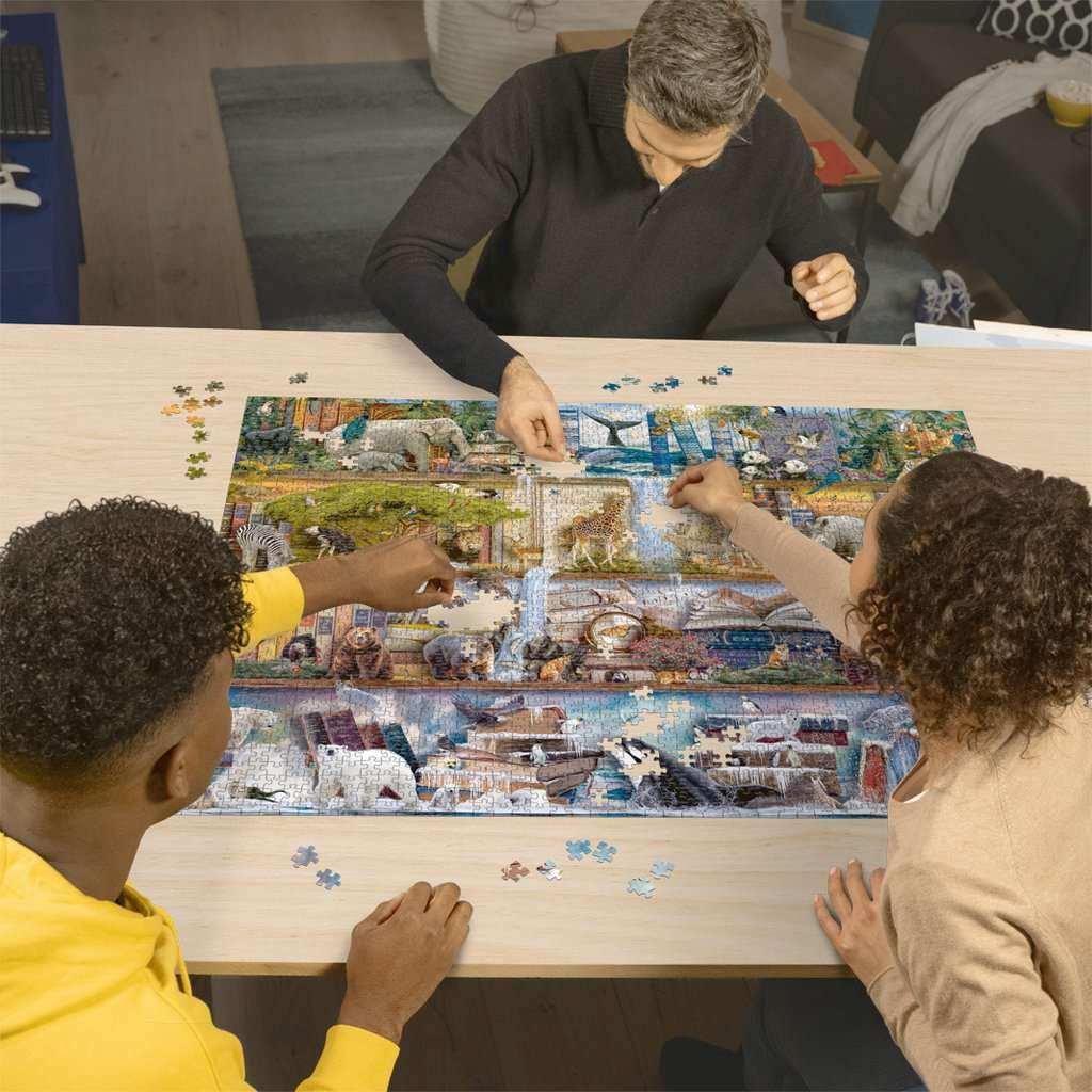 Ravensburger Aimee Stewart: Wild Kingdom Shelves - 2000 Piece Jigsaw Puzzle | Engaging Brain Game | Unique Puzzle Pieces | FSC-Certified Materials Ravensburger