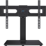 PERLESMITH Universal Swivel TV Stand Mount for 37-82 Inch LCD OLED Flat/Curved Screen TVs-Height Adjustable Table Top TV Stand/Base with Wire Management,VESA 600x400mm up to 99lbs,PSTVS18 PERLESMITH