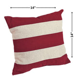 Fun Express 14" x 14" Patriotic Stars and Stripes Decorative Pillow Set, 2 Piece, American and Americana Decor, Great for Memorial Day, 4th of July, Veterans Day and Any Patriotic Event Fun Express