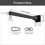 YZZHAJ Heavy Punching Bag Wall Mount Hanger,Heavy-Duty Boxing Bag Bracket,Punching Bag Mount Stand for Muay Thai and MMA Training, 360 Rotation Swivel Hook Matte Black YZZHAJ