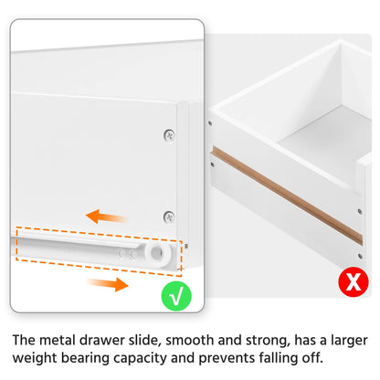 Yaheetech Bathroom Floor Cabinet, Kitchen Freestanding Storage Organizer, Large Side Cabinet with Doors, Drawer & Adjustable Shelves for Living Room, Entryway, 12" D x 29.5" W x 31.5" H, Whit - WoodArtSupply