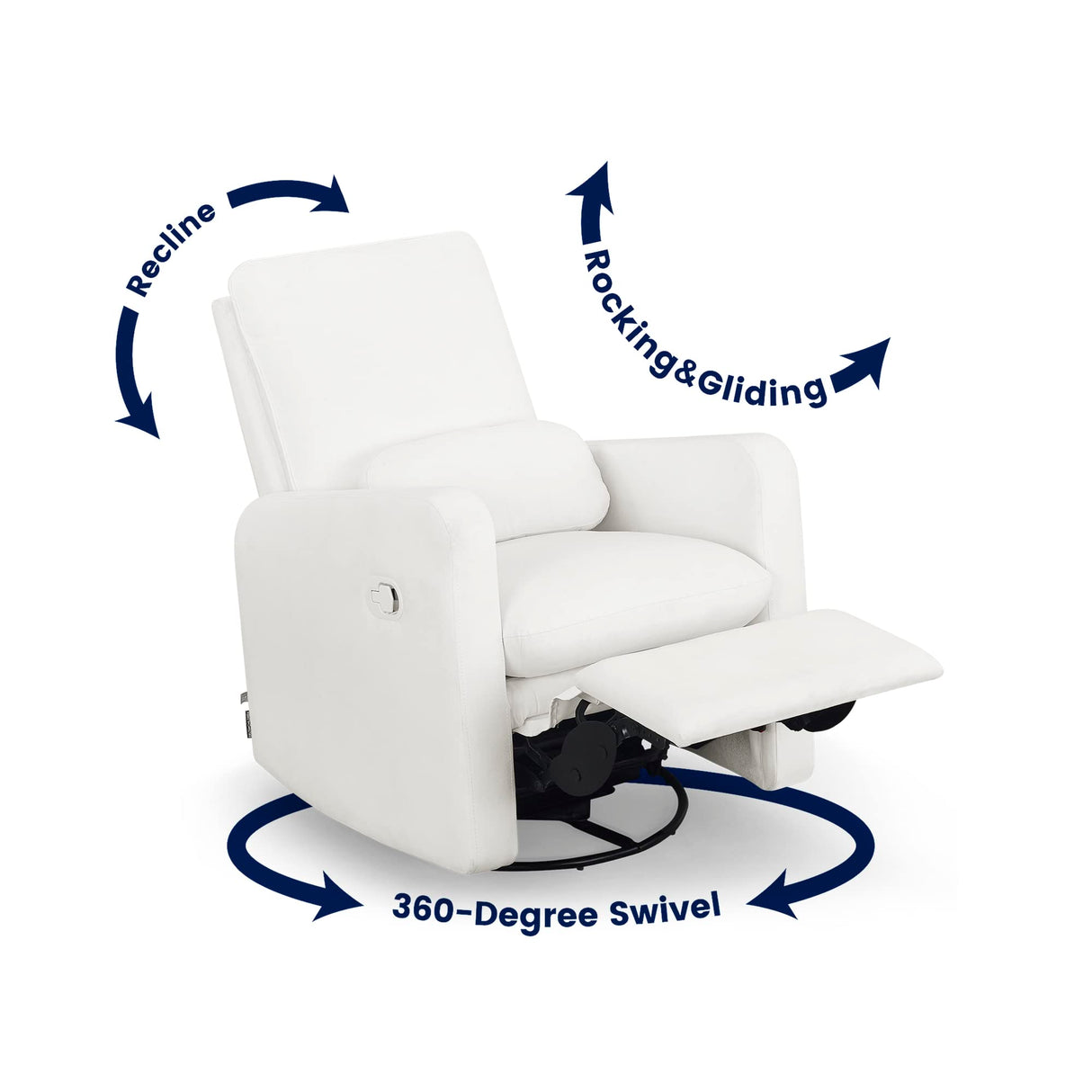 GAP babyGap Cloud Recliner with LiveSmart Evolve - Sustainable Performance Fabric, Artic Delta Children