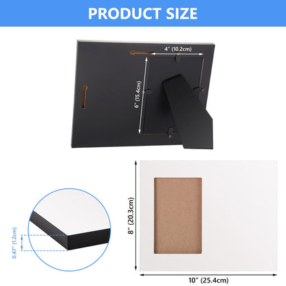 Valyria Sublimation Picture Frame Blanks 8x10 Inch MDF Wood Sublimation Photo Frame Sign Blanks Heat Transfer Photo Plaque for Crafts Wall Mounting or Table Top Display