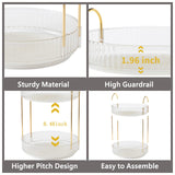 Asayuee 360 Rotating Makeup Organizer,2 Tier Large Capacity Make Up Organizers and Storage,Skincare Perfume Vanity Organizers,Bathroom Cosmetics Storage Organizer Countertop(Clear-2 Tier) Asayuee