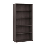 Studio C Tall 5 Shelf Bookcase in Storm Gray – Elegant Storage Solution for Home and Office Bush Business Furniture