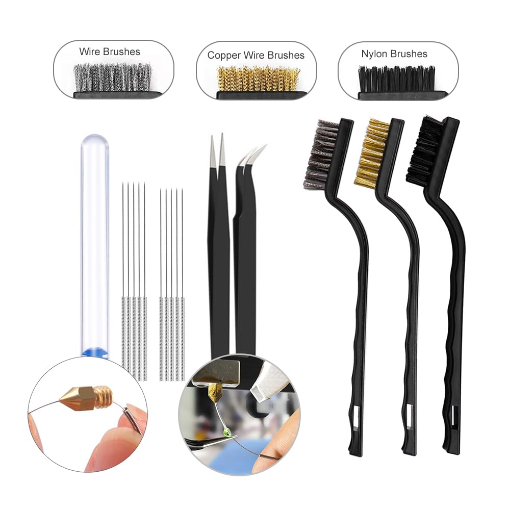 54 PCS 3D Printer Tool Kit, 3D Printer Accessories Kit for Cleaning, Removal Finishing Cutting, Include Metal Deburring Tool, Removal Tools, Nozzle Cleaning Kit and More, for Bambu Lab, Ender - WoodArtSupply