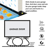 Garage Door Seals Bottom Rubber with Pre-drilled Aluminum Track Retainer Base Kit,Heavy-Duty U Shape + O Ring Combination Weather Stripping Sesl Kit for Garage Door (16 Ft) Storystore