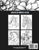 The Coloring Book of Beautiful Horses WoodArtSupply