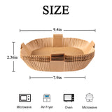 Air Fryer Disposable Paper Liner, Square Parchment Insert Non-Stick, Baking Food Grade Sheet for Aifryer Basket, Oven, Pan, Oil-proof, Water-proof, Papel Para Freidora De Aire(50PCS 7.9 Inch Natural) Gropecan