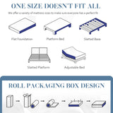 DreamQi Full Size Mattress,8 Inch Full Mattress in a Box,Hybrid Mattress with Gel Memory Foam,Fits All Bed Frames Mattresses,Medium Firm Soft and Comfort Mattress,CertiPUR-US DreamQi