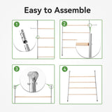 PETSFIT Square Chicken Roosting Perch, Perfect for Backyard Poultry, Chicken Perch for Coop, Easy to Assemble&Clean, Farm Chicken Toys (55" L x 40" W) Petsfit