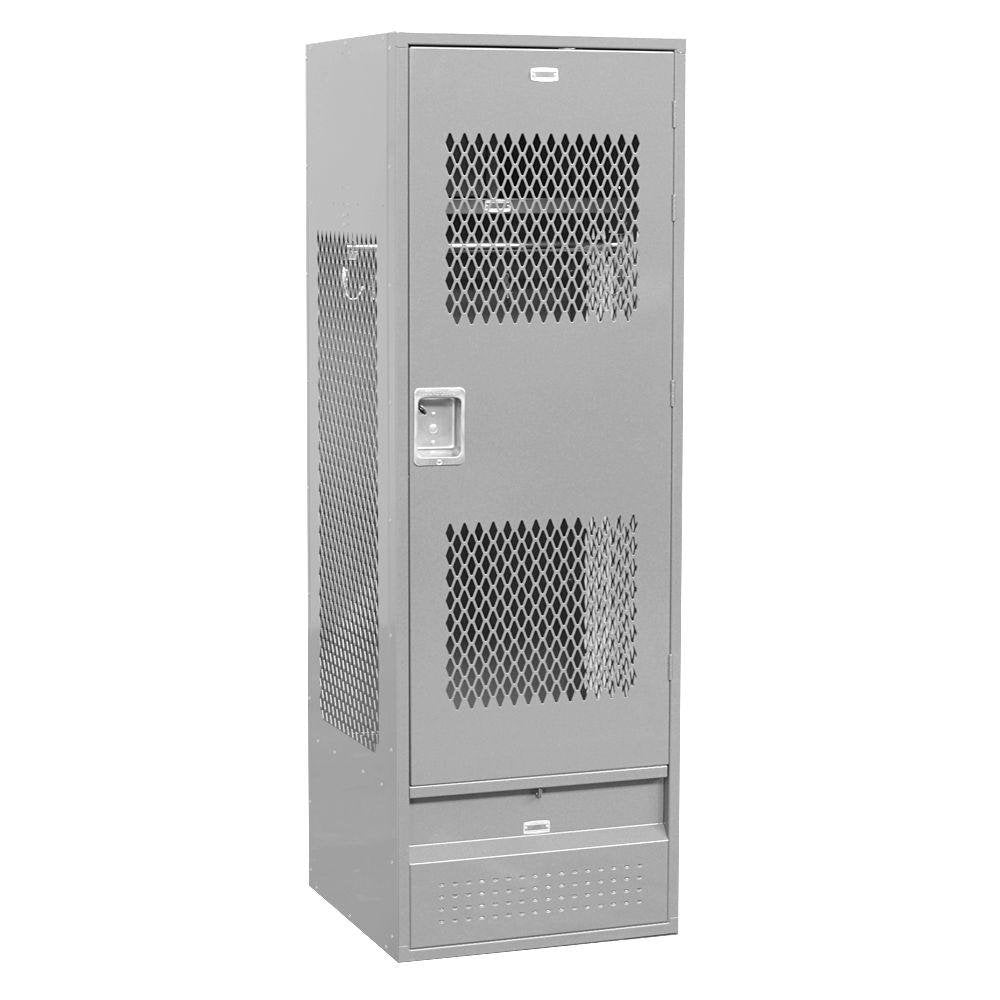 Salsbury Industries 72024GY-U Unassembled 6-Feet High 24-Inch Deep Standard Gear Metal Locker Ventilated Door, Gray Salsbury Industries