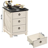 Joaxswe Farmhouse Dresser and Nightstand Sets 3 Piece, Nightstands Set of 2 and 6 Drawers Dresser for Bedroom, 58" Wide Dresser and 18" Inch Night Stand Set for Bedroom, Living Room, Hallway Joaxswe