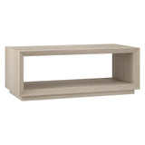 Henn&Hart 48" Wide Rectangular Coffee Table in Beech White, for Home, Living Room, Bedroom, Entertainment Room, Office Henn&Hart
