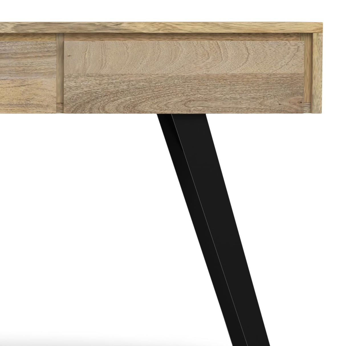 SIMPLIHOME Lowry Console Sofa Table, 60 inch, Natural SIMPLIHOME