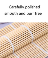 2 Pack Bamboo Sushi Rolling Mat, Sushi roll maker, Sushi bazooka (9.5" x 9.6")… BZG