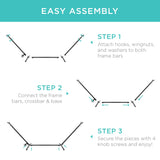 Best Choice Products Portable Heavy-Duty 9ft Steel Hammock Stand w/Built-in Wheel, Carrying Case, Weather-Resistant Finish, 450lb Capacity Best Choice Products