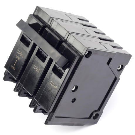 ARTVIP Q3100 100Amp 3 Pole Circuit Breaker Compatible with Siemens PL and ES Series Load Centers, 10KA 120/240V Plug-in Mount Standard Thermal Magnetic Protection (3P 100A) ARTVIP