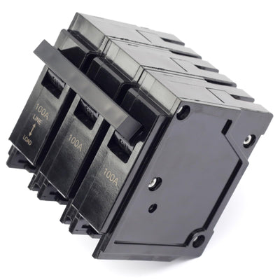 ARTVIP Q3100 100Amp 3 Pole Circuit Breaker Compatible with Siemens PL and ES Series Load Centers, 10KA 120/240V Plug-in Mount Standard Thermal Magnetic Protection (3P 100A)