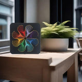 THOUDONER DIY 3D String Art Crafts Kit for Adults Beginner Unique Gift, Windmill(7.87inch*7.87inch). THOUDONER