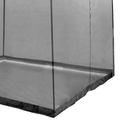 Z-Shade 10' x 10' Screenroom Shade Protectant Attachment for 13' x 13' Outdoor Shelter Tent Gazebos, Accessory Only, Black