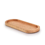 Samhita Mango Oval Wood Tray Set of 3 Perfect for Food Holder/BBQ, Serve Cheese, Sushi, Holiday Snacks, and More. (12" x 5" x 0.75") Samhita