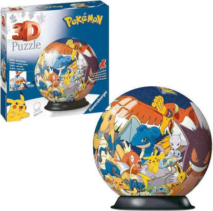 Ravensburger Pokemon 3D Jigsaw Puzzle Ball for Kids Age 6 Years Up - 72 Pieces - No Glue Required - Gifts for Boys and Girls