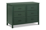 DaVinci Charlie 6-Drawer Baby Dresser - Wooden Double Chest of Drawers for Kids, Boys and Girls - Multi-Purpose Storage for Bedroom, Nursery, Living Room & Hallway, Easy to Assemble - Forest Green DaVinci