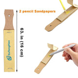 EuTengHao 22 Pieces Blending Stumps and Tortillions Set With 2 Sandpaper Pencil Sharpener, 1 Pencil Extension Tool and 1 Eraser for Student Sketch Drawing Accessories School Supplies EuTengHao