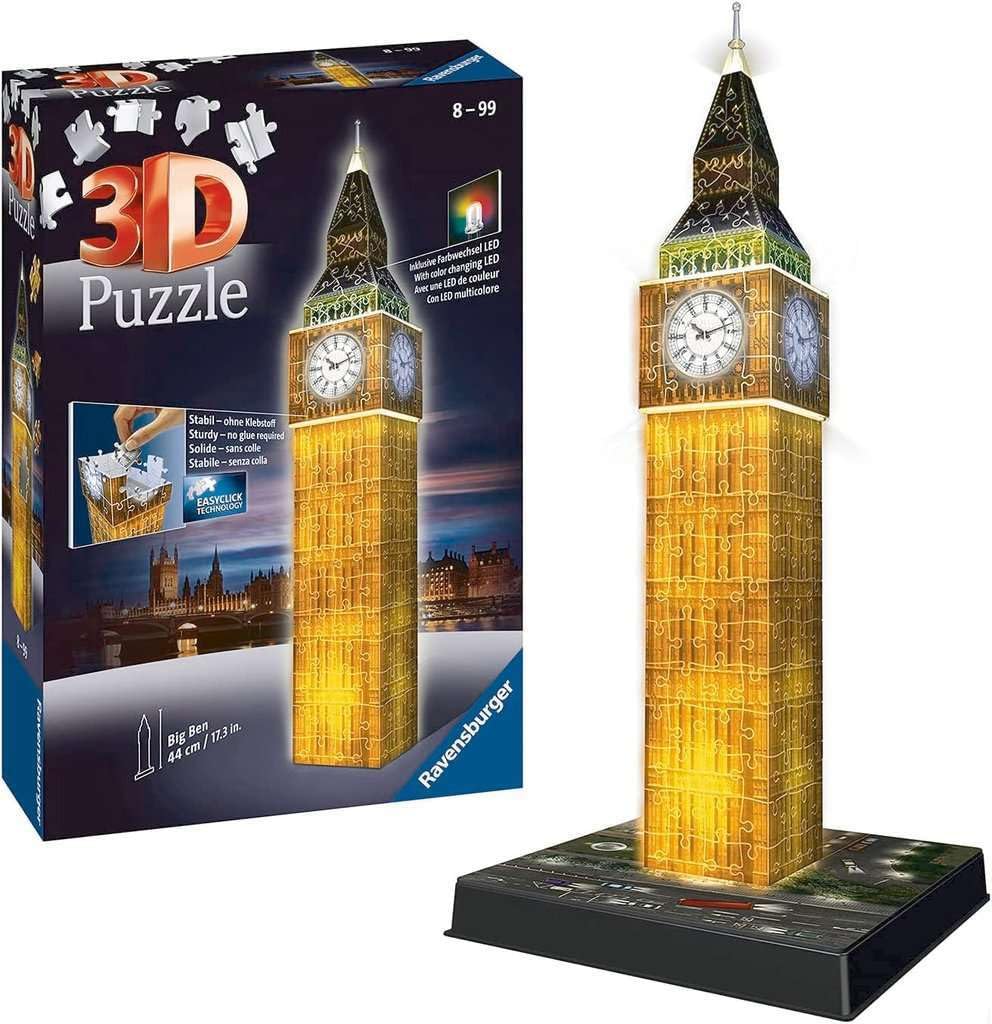 Ravensburger Big Ben - Night Edition - 3D Puzzle (216 Piece) Ravensburger