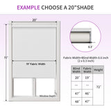 Astomi Cordless Blackout Roller Shades for Windows - Pull Down Roller Shades with Valance, Easy to Install, for Living Room, Bedroom, Office, Bathroom, 22" W x 72" H, White Astomi