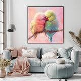Milila 5D Diamond Painting Kits for Adults Full Drill Love Birds Diamond Art Kits Diamond Dots Beginners Craft Kits for Home Wall Decor Gifts 15.7x15.7inch(Love Birds) Milila