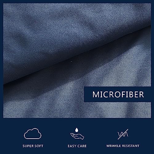 Nautica - Full Bonus Bed Set, Reversible & Ultra-Soft Brushed Comforter with Lightweight Feel, 7 Piece Bedding with Matching Bed Sheets, Pillowcases, & Tote Bag (Captain's Blue/Green) Nautica