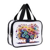 DIY Diamond Art Crystal Rhinestone Cosmetic Bag Zipper Closure Diamond Large Capacity Storage Pack 5D Diamond Art Painting PVC Pouch Handmade Craft Kits for Cash Carry Daily Use Travel-Tree of Life Generic