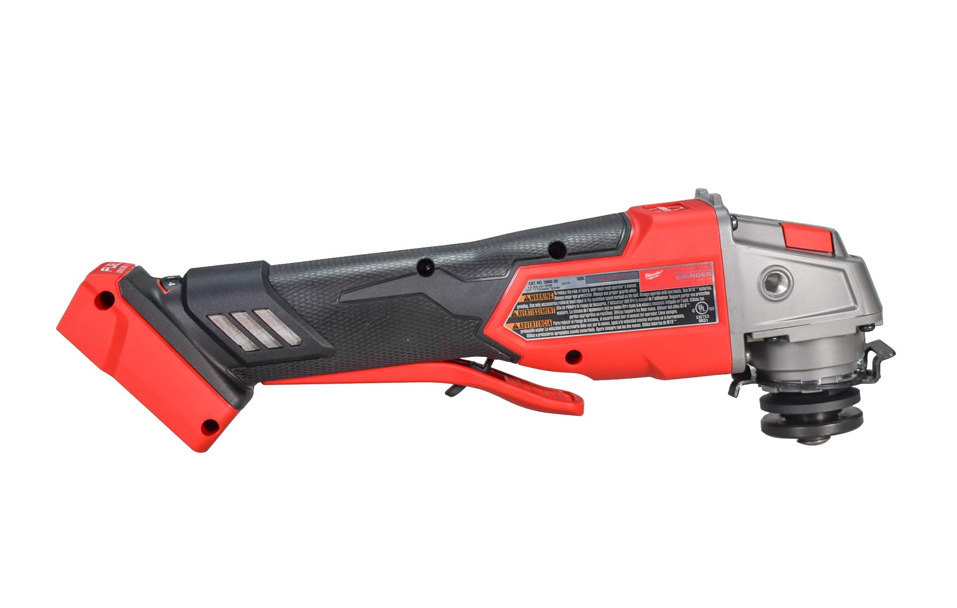 Milwaukee 2888-20 18V Cordless 4.5"/5" Grinder w/Variable Speed (Tool Only) - WoodArtSupply