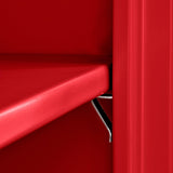Sandusky CA21361836-01 Classic Series Counter Height Metal Storage Cabinet with Adjustable Shelves, Locking Handle, 18" D x 36" W x 36" H, Red Sandusky