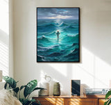 ACANDYL DIY Paint by Numbers Kit for Adults Beginner Paint by Number for Adults Jesus Canvas Painting by Number DIY Acrylic Oil Painting on Canvas Arts Craft Decoration God Bless You 16x20 Inch ACANDYL