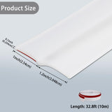 Gaahing Garage Door Top and Sides Seal Strip, Universal Weather Stripping, Self-Adhesive Weatherproofing Molding Trim with 40 Sets of Screws (White, 32.8 FT) Gaahing