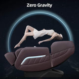 iRest A306 Massage Chair, Full Body Zero Gravity Recliner with AI Voice Control, SL Track, Bluetooth, Yoga Stretching, Foot Rollers, Airbags, Arm Rest, Cushion Availability, Heating (Brown) iRest