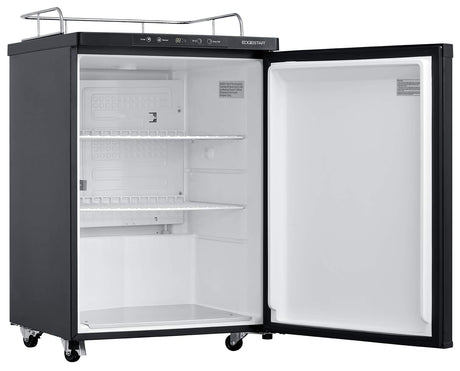 EdgeStar BR3002BL 24 Inch Wide Kegerator Conversion Refrigerator for Full Size Keg - Black EdgeStar