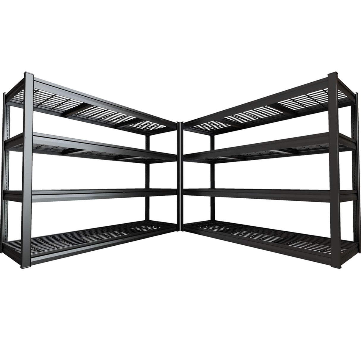 PMKES 67" Wide Garage Shelving Unit, 30" D Heavy Duty Garage Storage Shelves,3500 LBS Capacity, Industrial Adjustable Shelves for Basement,Kitchen,Warehouse, 2 Pack PMKES