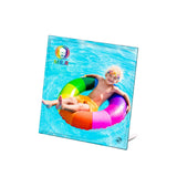 MR.R 2 piece 8'' Sublimation Blanks Glossy Glass Photo Frame,No Edge,Single Hole Picture Frame for Heat Transfer Printing MR.R