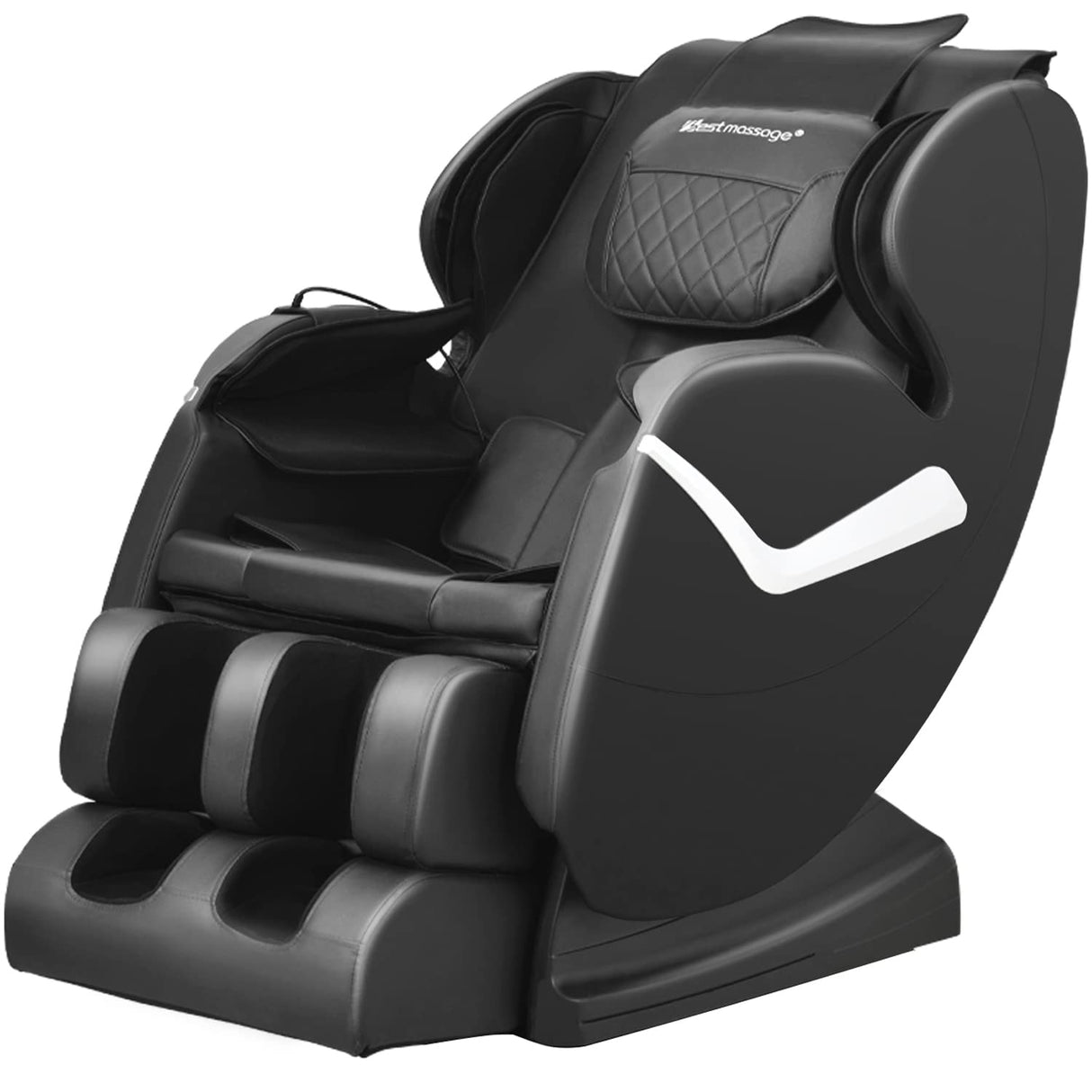 BestMassage Massage Chair Zero Gravity Full Body Electric Shiatsu Massage Chair Recliner with Foot Rollers Built-in Heat Therapy Air Massage System Stretch Vibrating for Home Office(Black) BestMassage