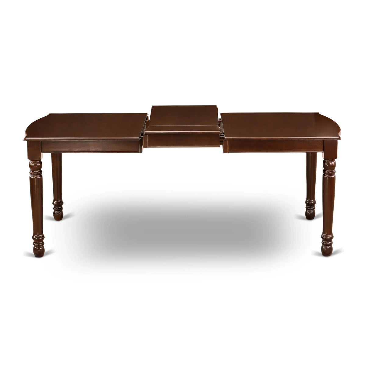 East West Furniture DODA9-MAH-32 9 Piece Dining Table Set Contains a Rectangle Kitchen Table with Butterfly Leaf and 8 Padded Chairs, 42x78 Inch, Mahogany East West Furniture